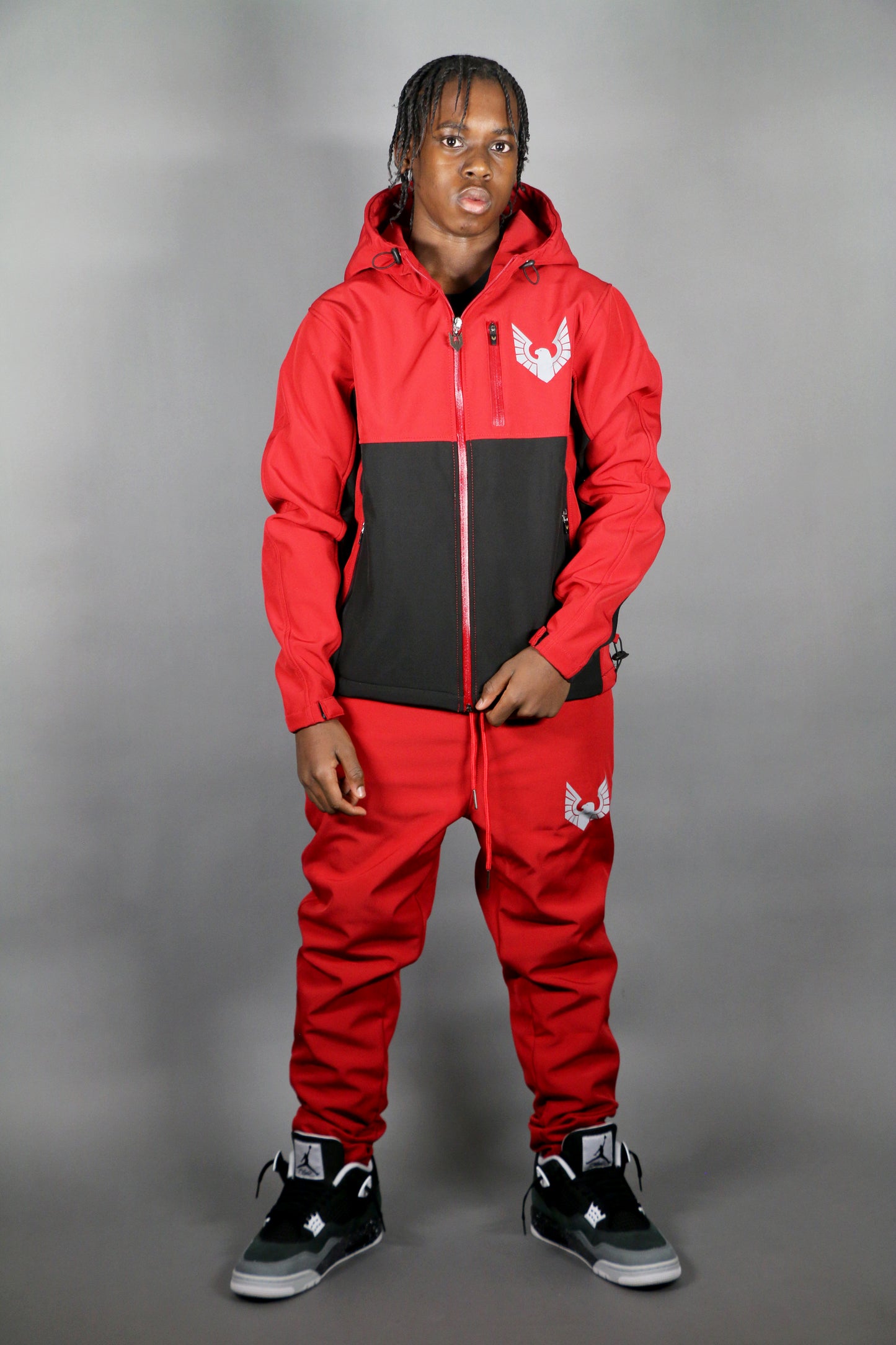 Altitude X Tracksuit Red/Black (Boys)