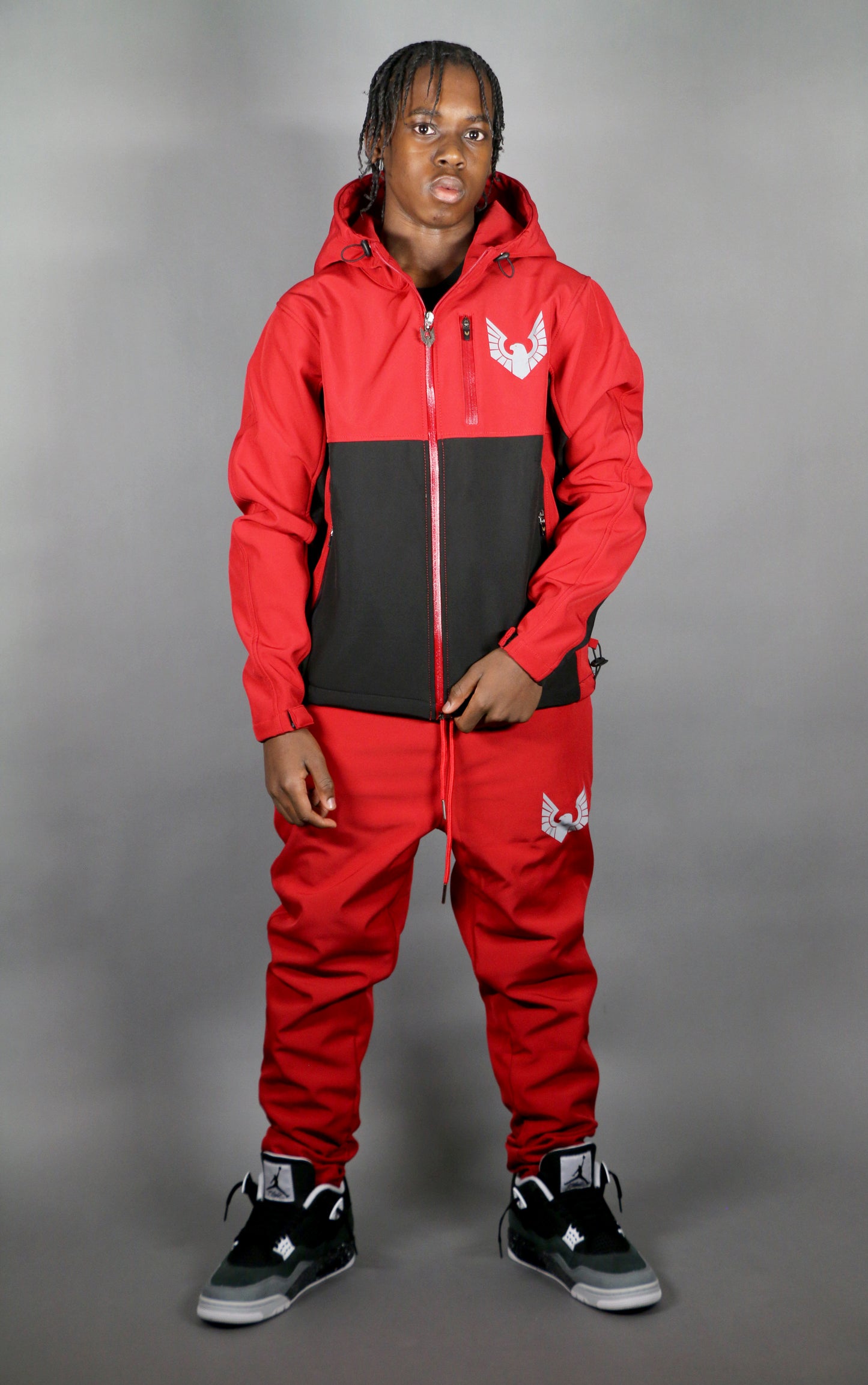 Altitude X Tracksuit Red/Black (Boys)