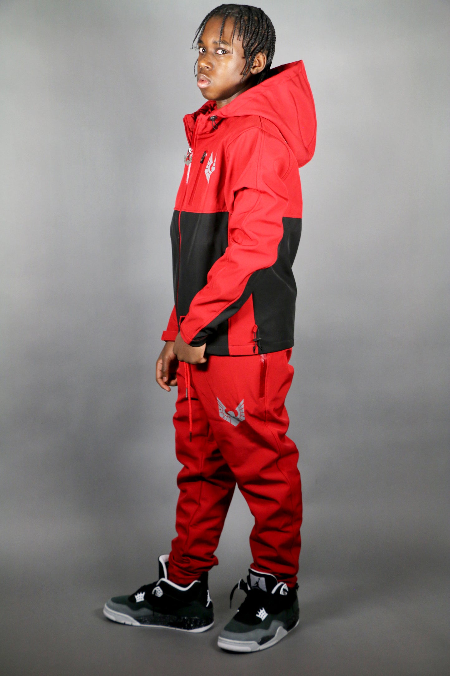 Altitude X Tracksuit Red/Black (Boys)