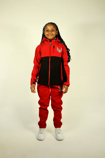 Altitude X Tracksuit Red/Black (Girls)
