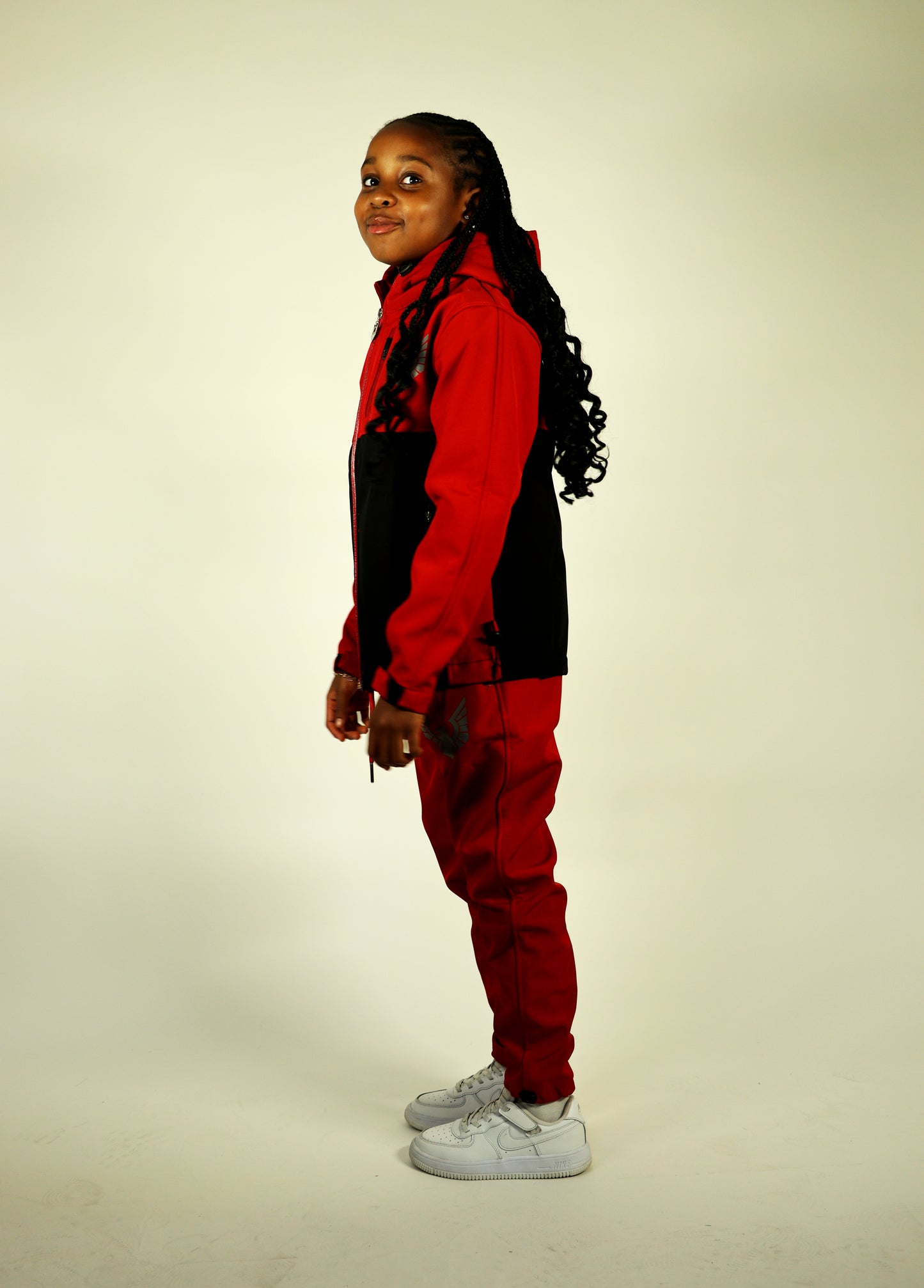 Altitude X Tracksuit Red/Black (Girls)