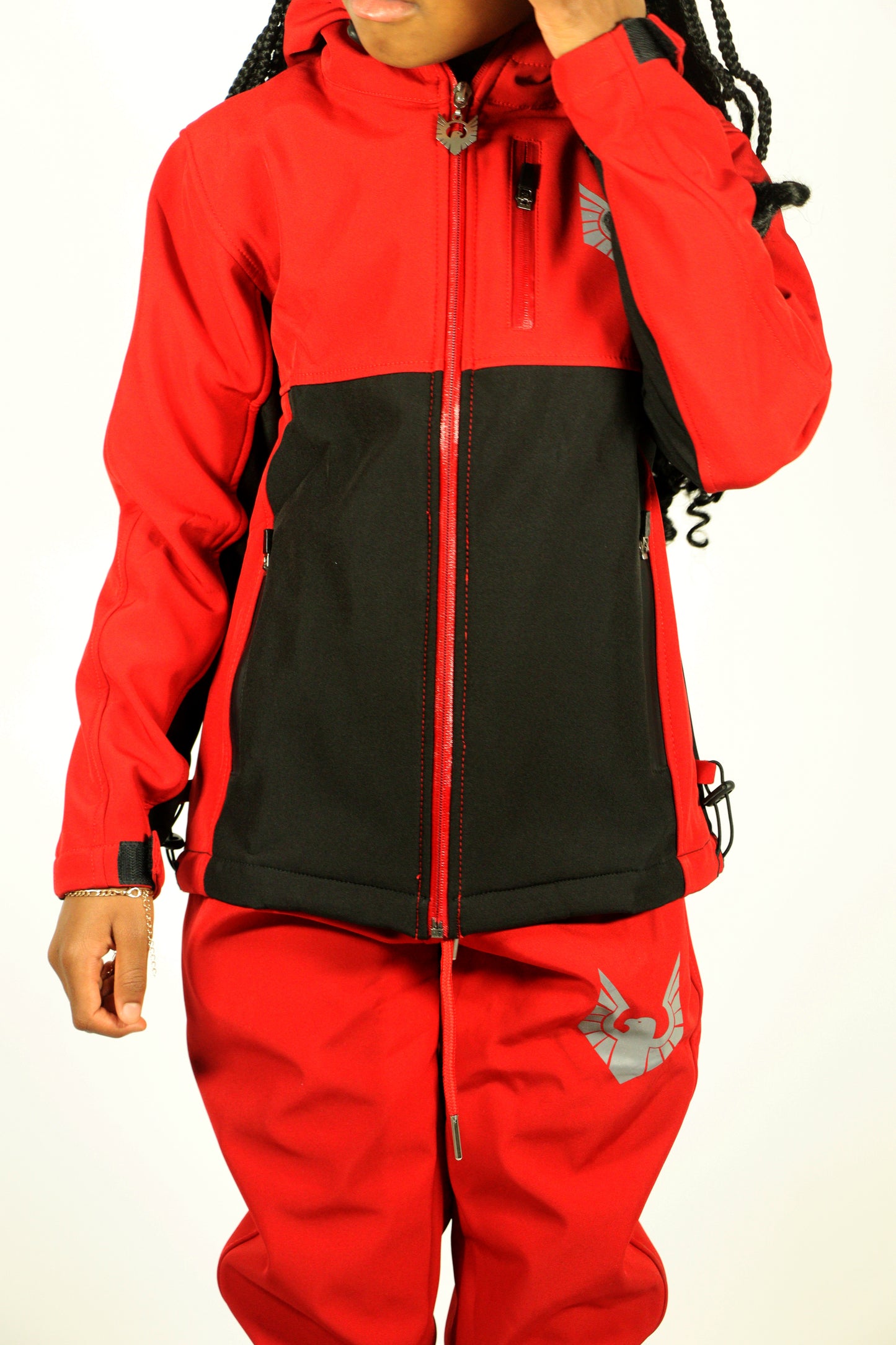 Altitude X Tracksuit Red/Black (Girls)