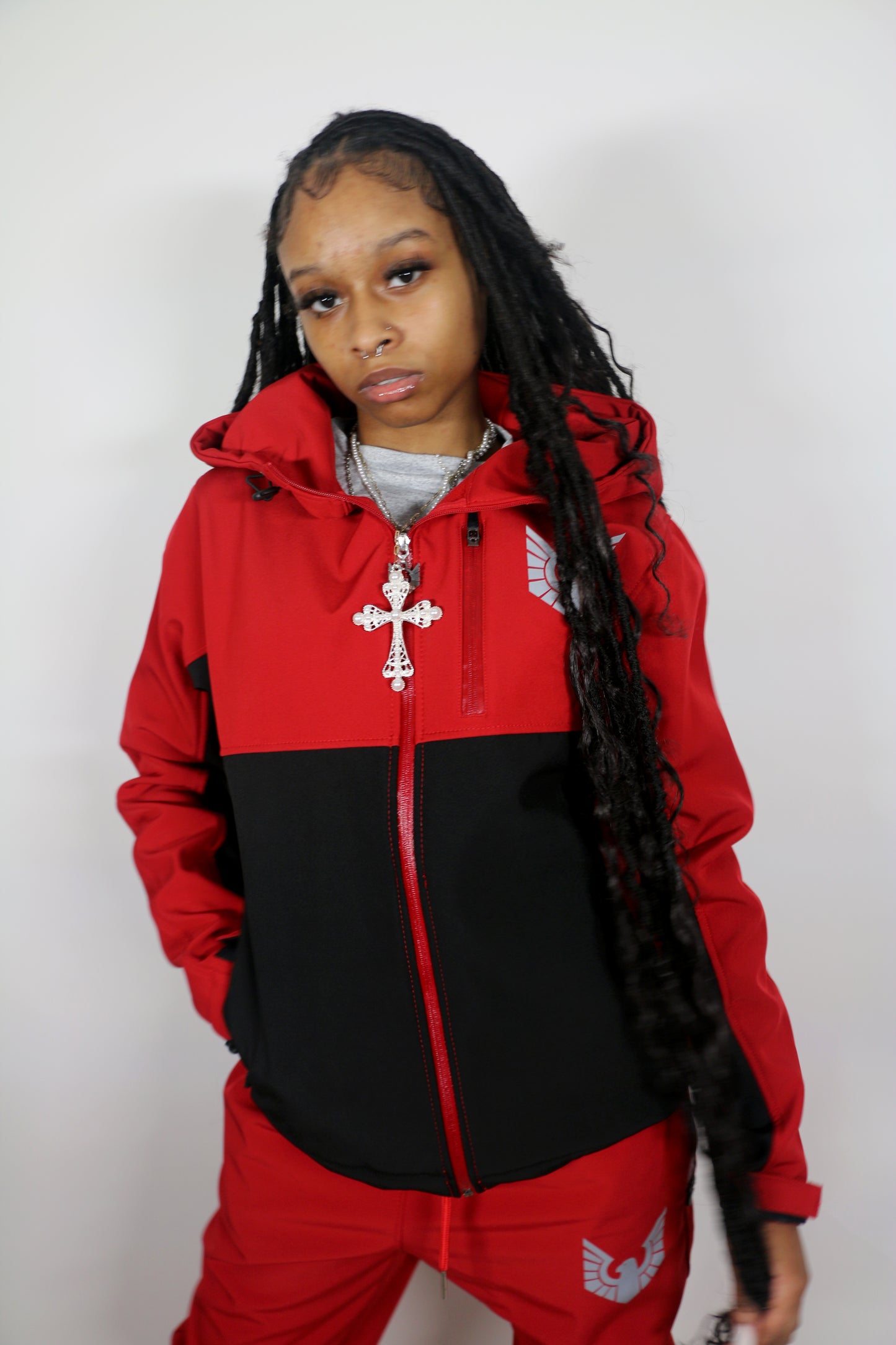 Altitude X Tracksuit - Red/Black (Women's)